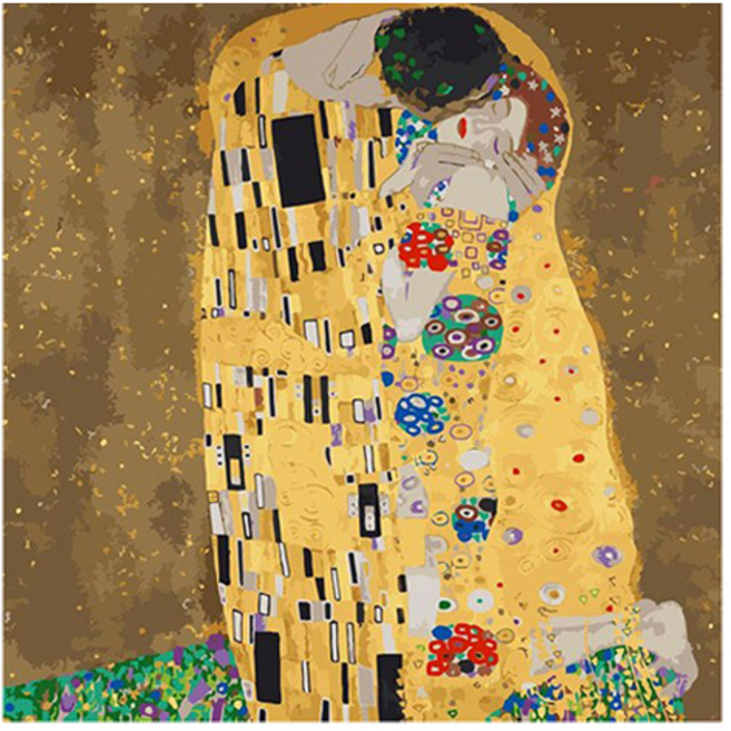 모모픽스페인팅 DIY 명화 그리기 60 x 75 cm, WH01 클림트 키스, 1개
