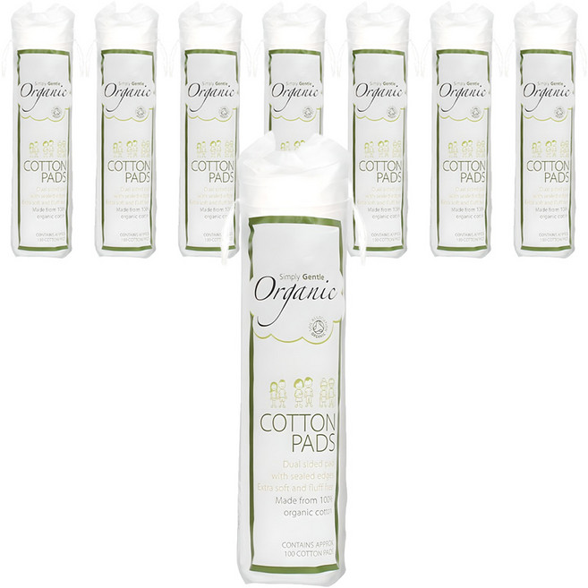 심플리잰틀 화장솜, 100매입, 8개