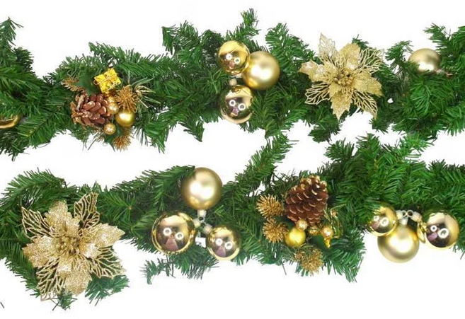 摩達客 聖誕裝飾樹藤條 YS-XDV230901, 金色, 1條