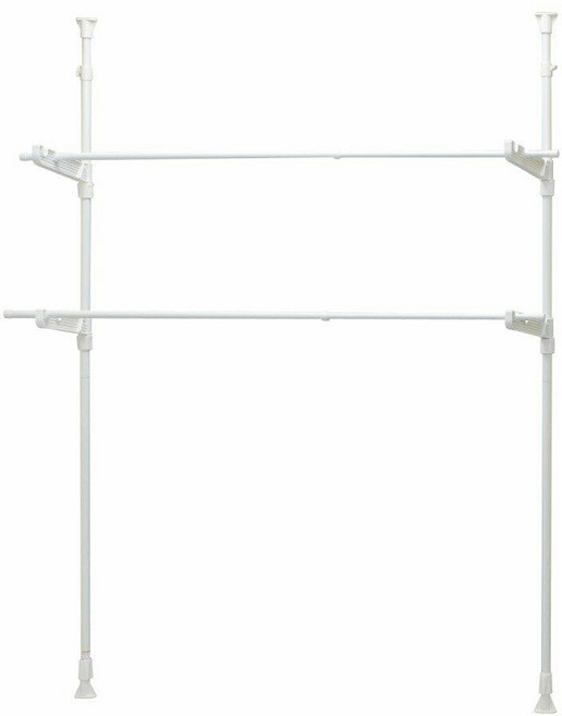 IRIS OHYAMA 愛麗思歐雅瑪 頂天立地窗框曬衣架高190公分系列 MW-190NR, 白色