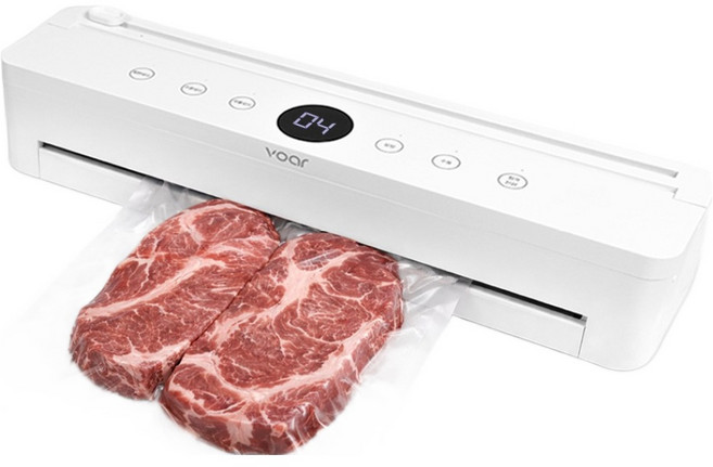 보아르 에이블비드 진공 포장기 가정용 고기 생선 과일 밀봉기 비닐 팩 실링기, VVRB-001WH