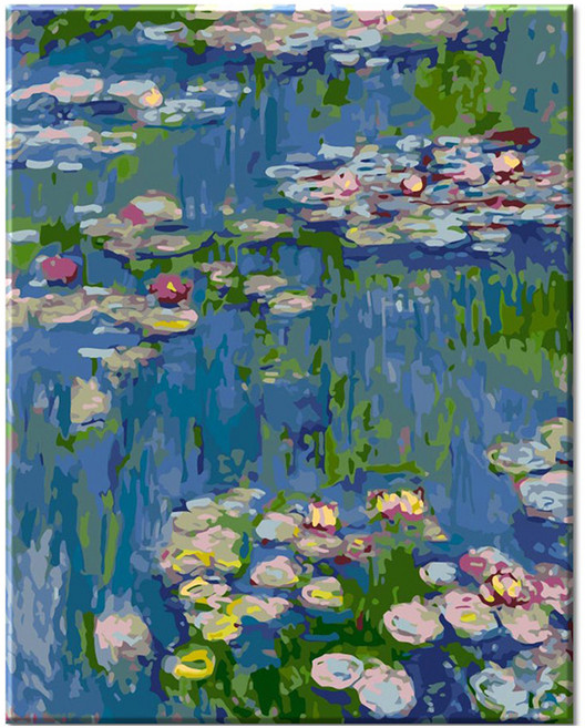 모모픽스페인팅 DIY 명화 그리기 60 x 75 cm, WP05 모네 수련 3, 1개