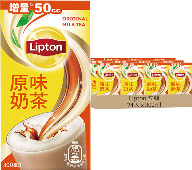Lipton 立頓 原味奶茶, 300ml, 24入
