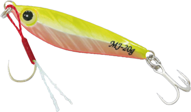 SAME 莎美 大肚魚鐵板附鉤 Minnow Jig 40g, 黃背橘肚, 1個, 1個