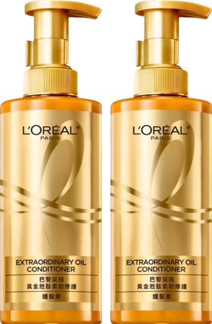 L'OREAL PARiS 巴黎萊雅 黃金胜肽柔韌修護護髮素, 440ml, 2瓶