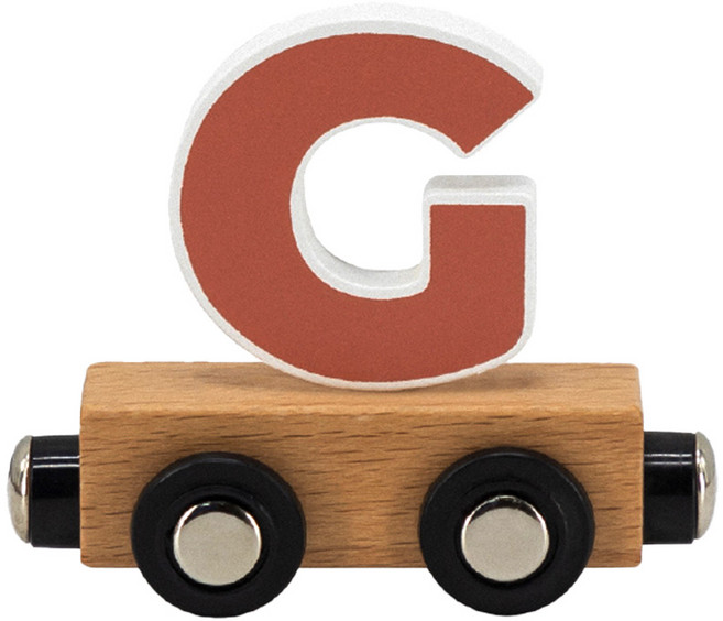 TRYCO 木製字母火車_G, 紅色, 1個