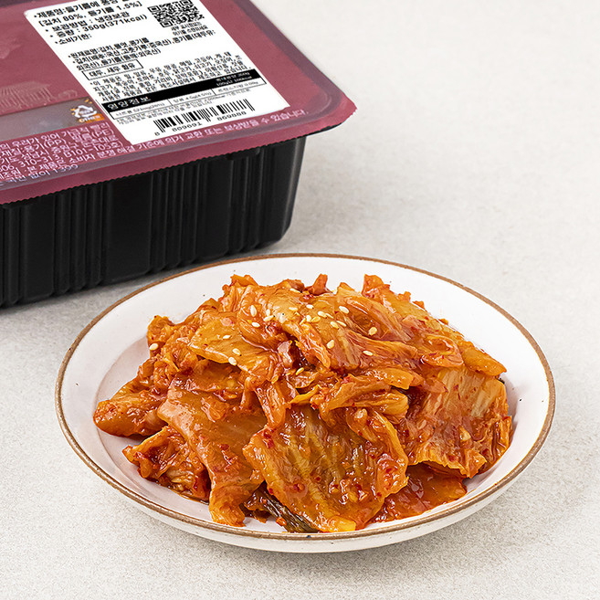 식도감 들기름에 퐁당 볶음김치, 350g, 1팩