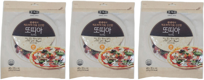 Poongkukmyeon 墨西哥薄餅 20cm, 320g, 3個