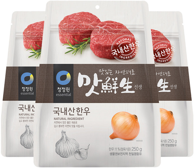 맛선생 한우 조미료, 250g, 3개