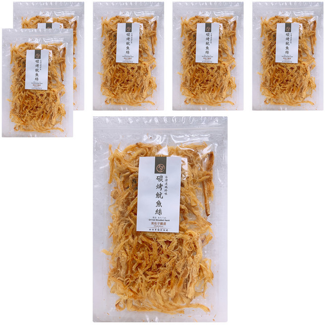 MISAKO 美佐子 嚴選海味系列 碳烤魷魚絲, 6包, 80g