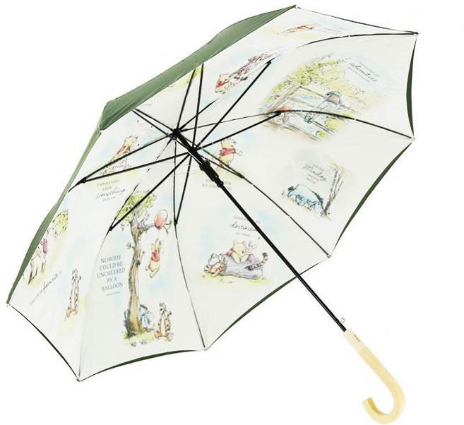 곰돌이푸 디즈니 푸우 60 클래식 이중지 장우산 KUDNU10038