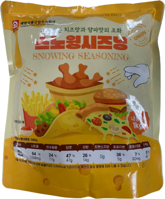 태원식품 스노윙시즈닝 TW, 1kg, 1개