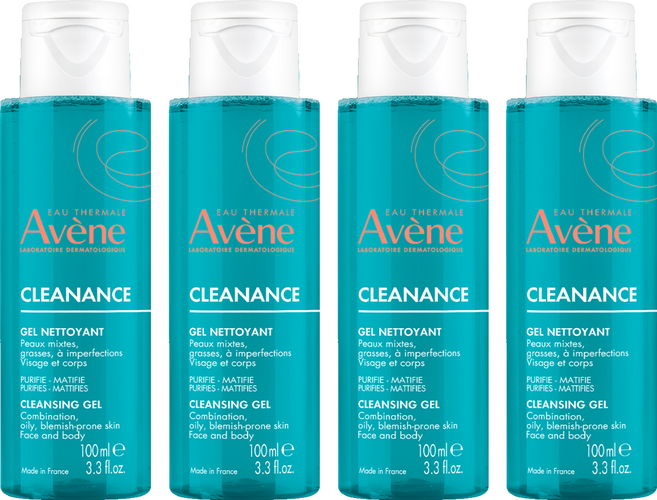 아벤느 클리낭스 클렌징 젤, 100ml, 4개