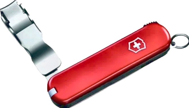 VICTORINOX 瑞士維氏 Nail Clip 582 四用瑞士刀 指甲剪 尺寸65x17x15mm 重量26g, 1個