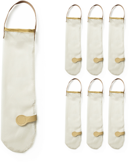 MEO 야채 마늘 과일 메쉬망 S, 베이지, 7개