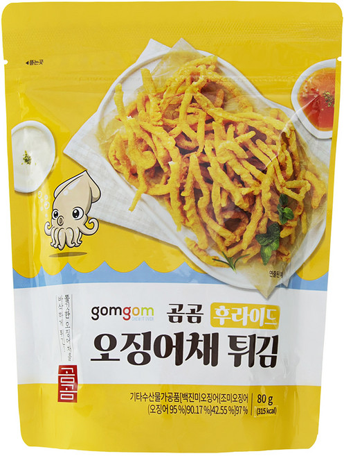 곰곰 후라이드 오징어채 튀김, 80g, 1개