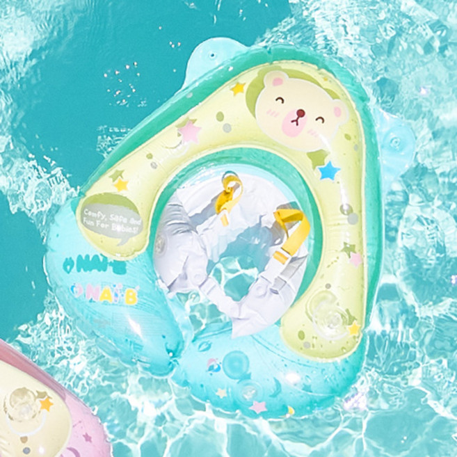 나이비 스윔맘 유아 보행기튜브, 민트, 1개