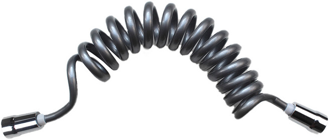 꼬이잔 샤워기 꼬부리 호스 2m, 1개, 그레이