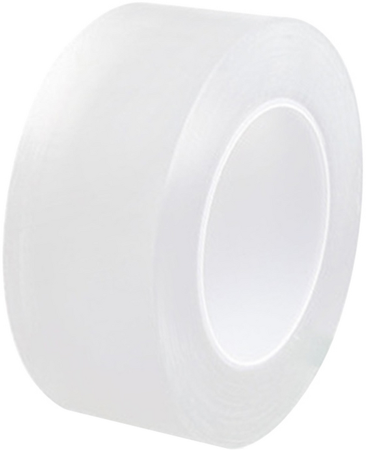 Neon 台灣霓虹 無痕透明可水洗雙面膠帶 3cmx5米, 1個