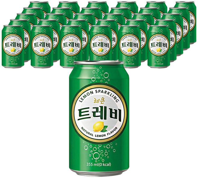 트레비 레몬 탄산음료, 355ml, 48개