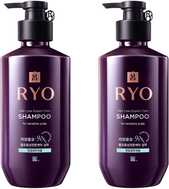 RYO 呂 9EX滋養韌髮洗髮精 敏感頭皮適用, 400ml, 2瓶