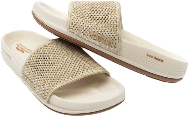 SKECHERS 女款 ARCH FIT HYPER SLIDE 拖鞋 140469NAT