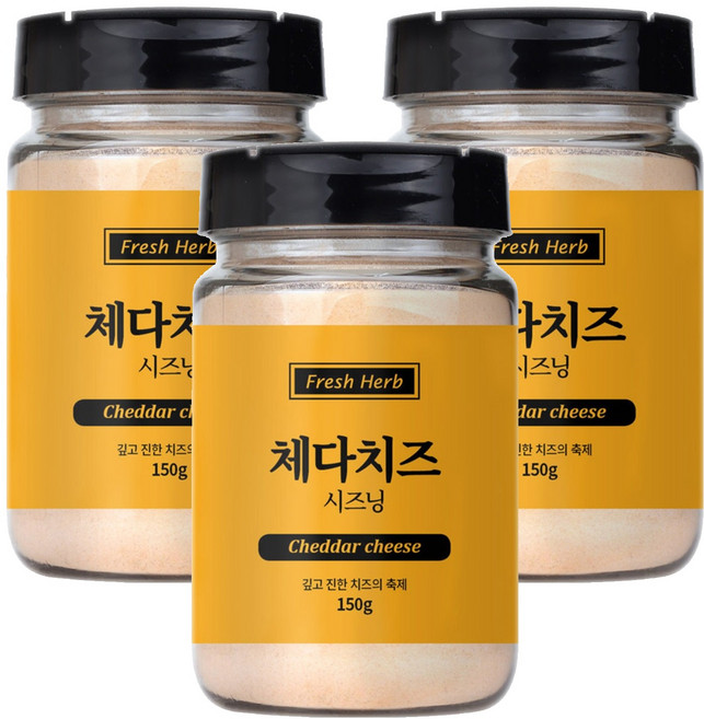 신선약초 체다치즈 시즈닝, 150g, 3개