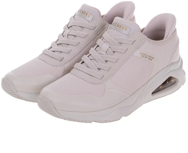 SKECHERS TRES-AIR UNO 女款休閒鞋 EASY STEPPERS 米白色