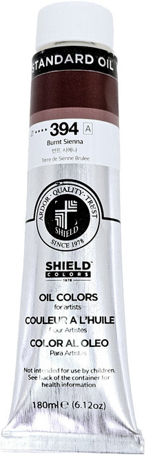 쉴드 스탠다드 유화물감 전문가용 394 BURNT SIENNA, 180ml, 1색