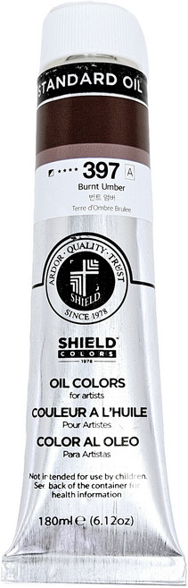 쉴드 스탠다드 유화물감 전문가용 397 BURNT UMBER, 180ml