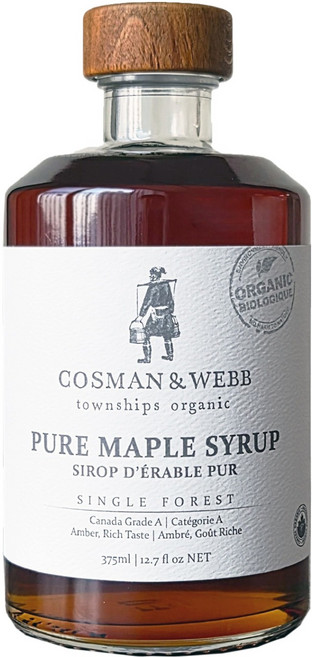 코스만웹 유기농 퓨어 메이플시럽, 1개, 375ml