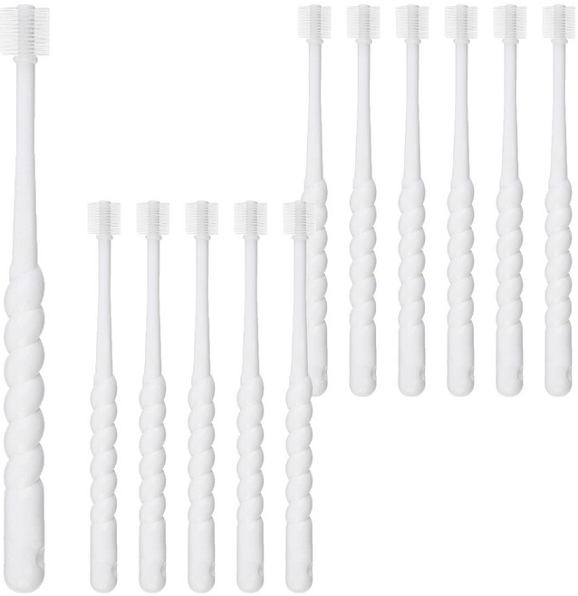 예꼬맘 360도 1단계 영유아칫솔, 화이트, 4개입, 3개