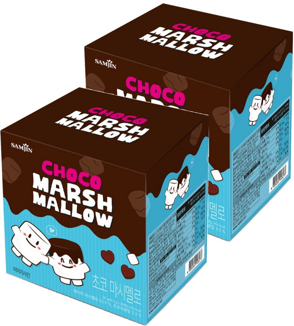 삼진 초코 마시멜로, 210g, 2개