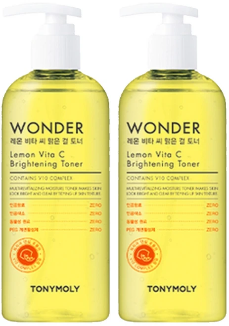 토니모리 원더 레몬 비타 씨 맑은 결 토너, 300ml, 2개 - 쿠팡