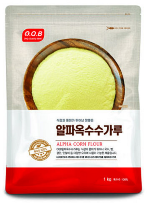 OQB 알파옥수수가루, 1kg, 1개
