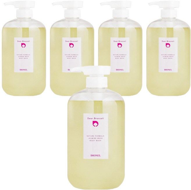 디어브로콜리 바디워시 자스민 머스크, 1L, 5개