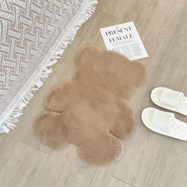 HOOM 極度柔軟熊熊地毯 絨毛密實舒適手感 雲朵般軟綿觸感