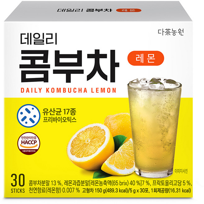 다농원 데일리 콤부차 레몬, 5g, 30개입, 1개