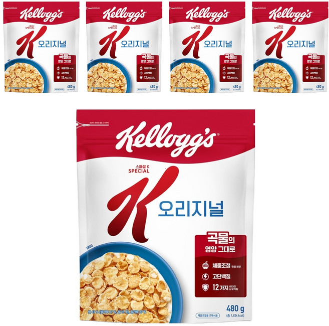 스페셜케이 오리지널 시리얼, 480g, 5개
