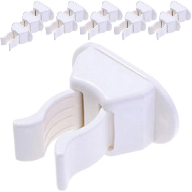 다용도 청소도구 걸이, 화이트, 12개