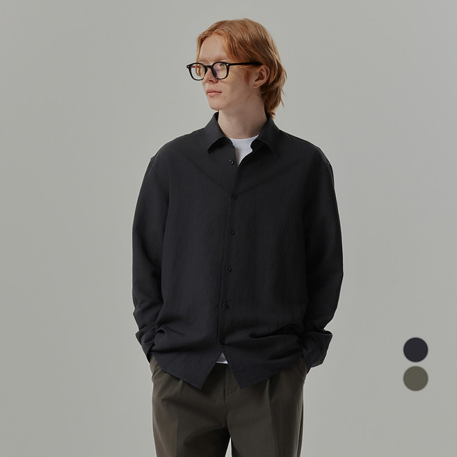 MIND BRIDGE 男女通用 All Day 半寬鬆版型襯衫 MYWS6104