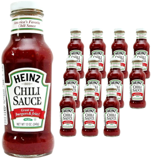 하인즈 칠리맛 소스, 340g, 12개