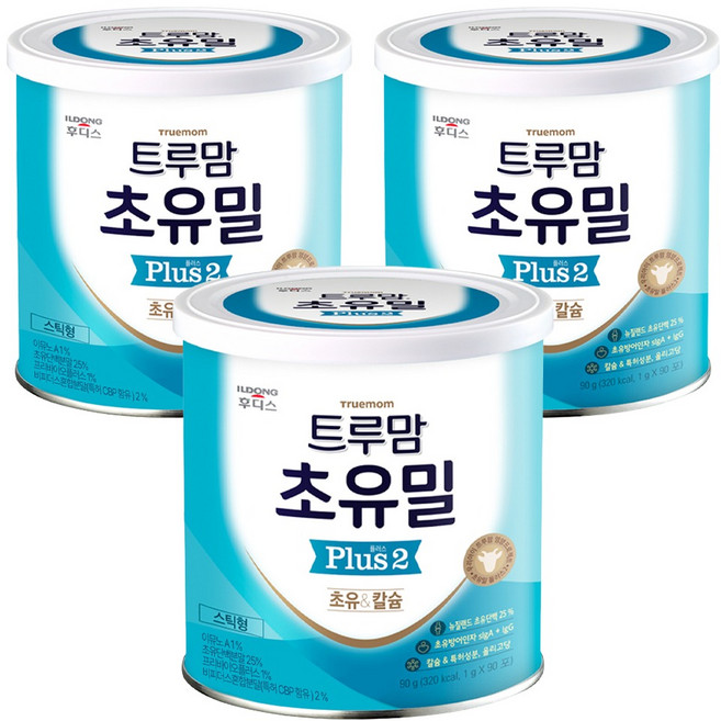 일동후디스 트루맘 초유밀 플러스 2단계 1g X 90p, 초유, 3개, 90g