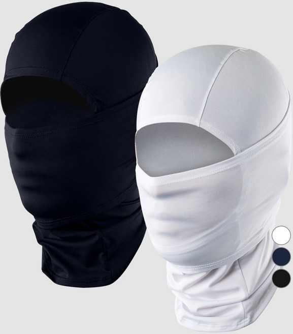 아르메데스 기능성 쿨 바라클라바 2종 세트 AR-19, 네이비, 화이트, 1개