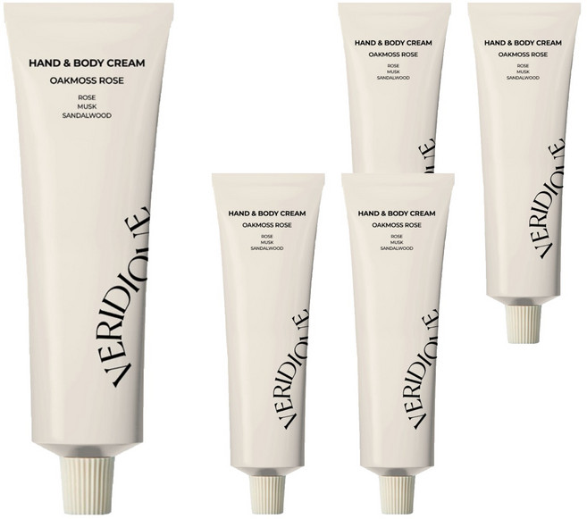 베리디크 핸드 앤 바디크림 오크모스 로즈, 5개, 50ml
