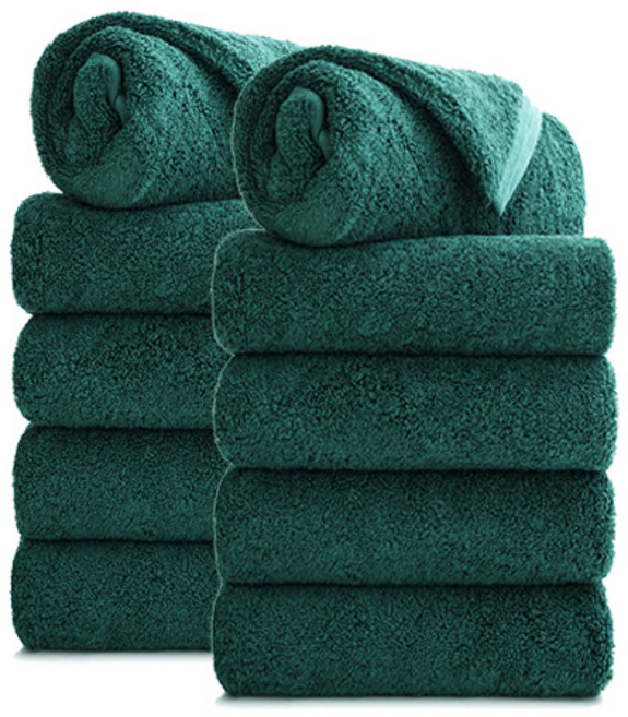 타월톡톡 국내생산 호텔수건 200g 40수 코마사, 진그린, 10개