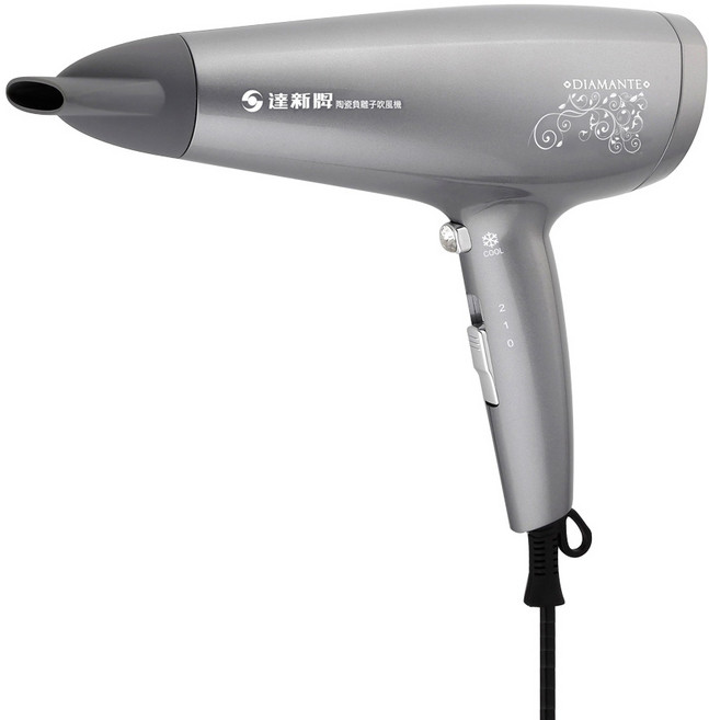 達新牌 陶瓷負離子吹風機 TS-6388 110V~60Hz 1400W, 灰色