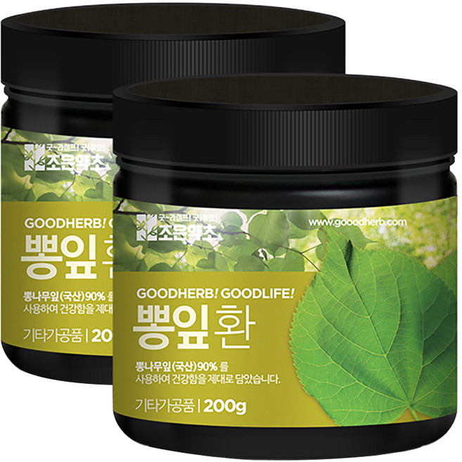 조은약초 프리미엄 뽕잎환, 2개, 200g