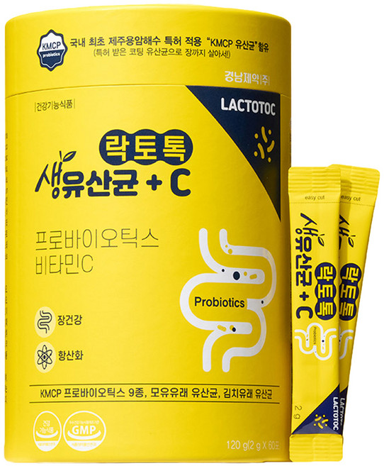 Lactotoc 益生菌維他命C粉隨身包 60包入, 120g, 1罐