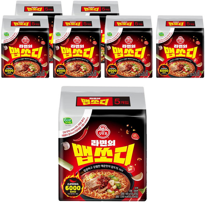 오뚜기 라면의 맵쏘디 120g, 35개